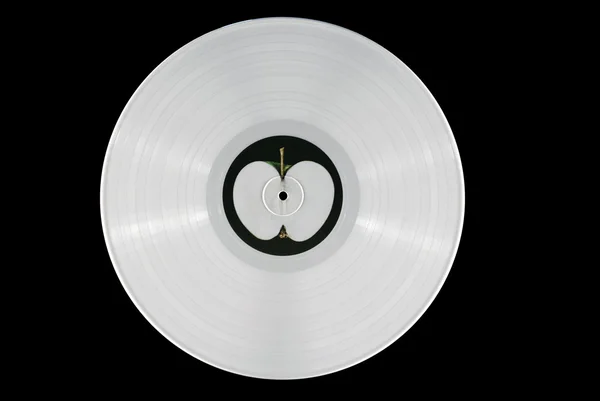 Vintage white 33 rpm record