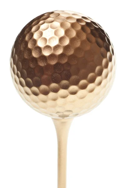 golf ball vector. Stock Photo: Gold golf ball