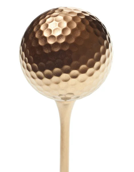 golf ball vector. Stock Photo: Gold golf ball