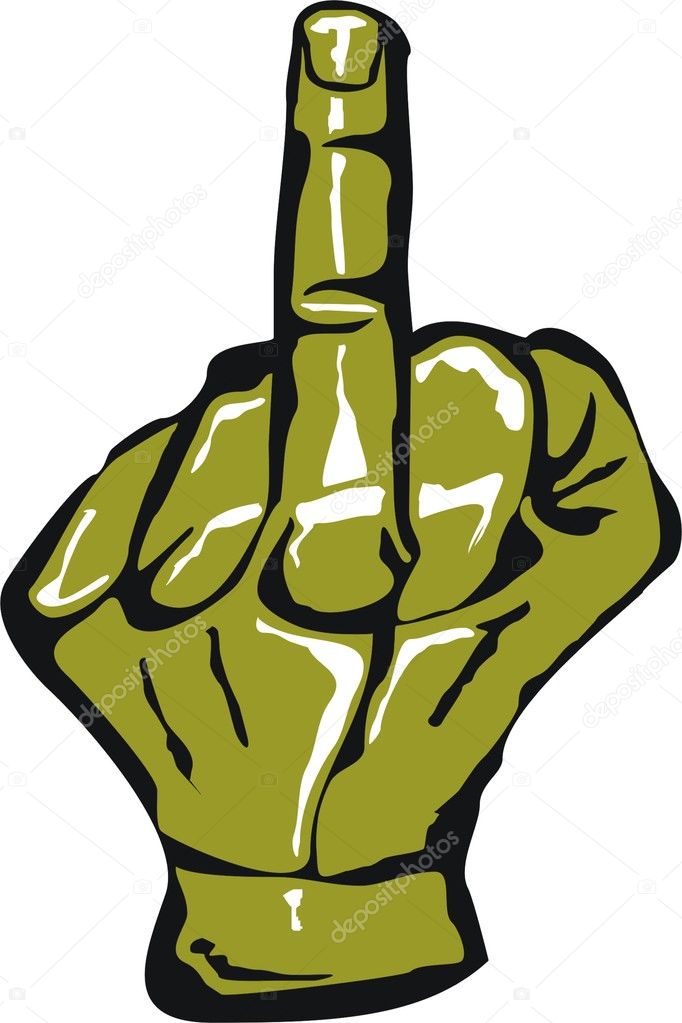 Rude Finger Symbol