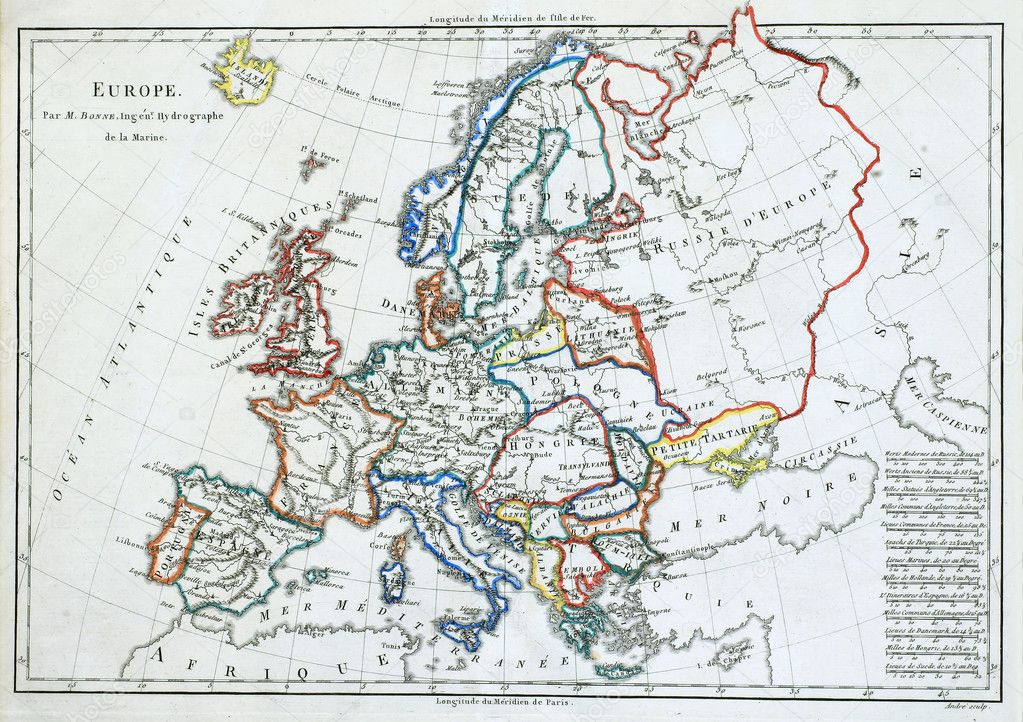 1871 map of europe. Old map of Europe.