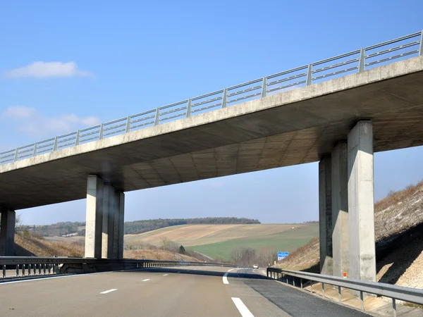 Bridge above a highway