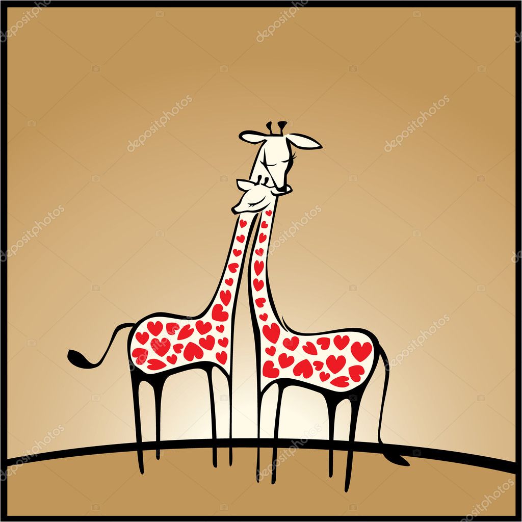 Giraffe In Love