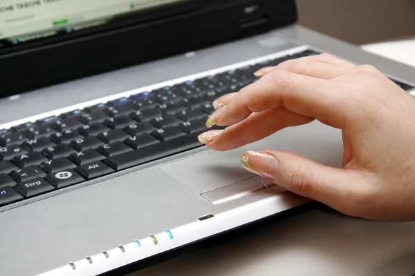 Female Hands on Keyboard