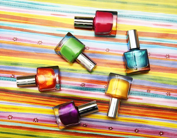 Colour vials of nail polish