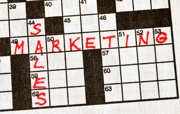 Sales and Marketing on Crossword