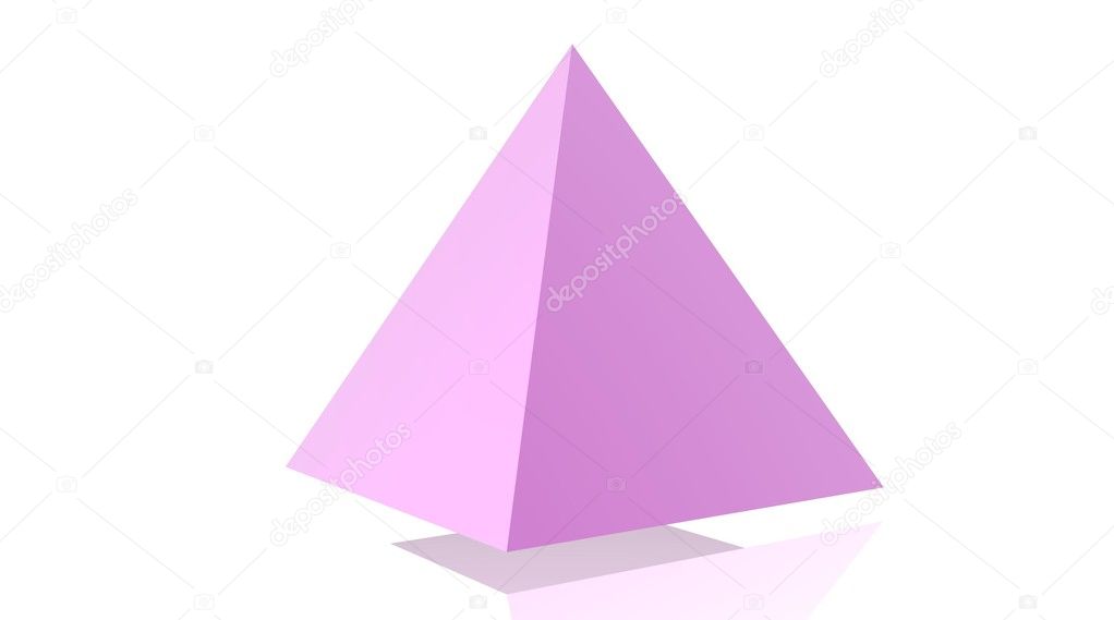 Pink Pyramide — Stock Photo © Elenarts 2149660