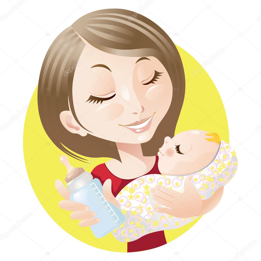 clipart of mother feeding baby - photo #13