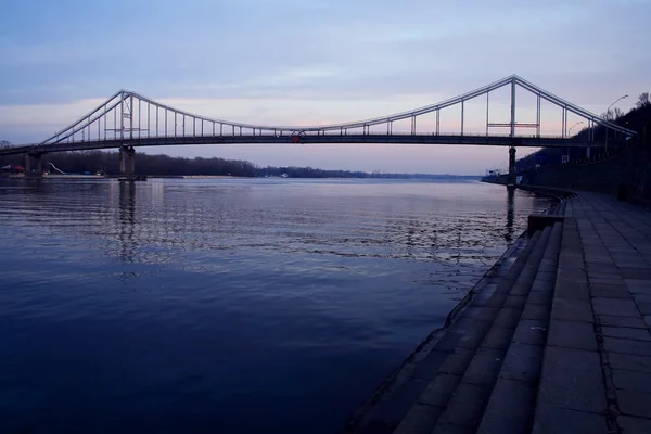 The bridge through the river