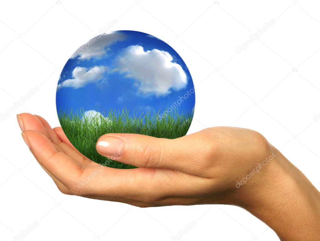 Hand In Globe