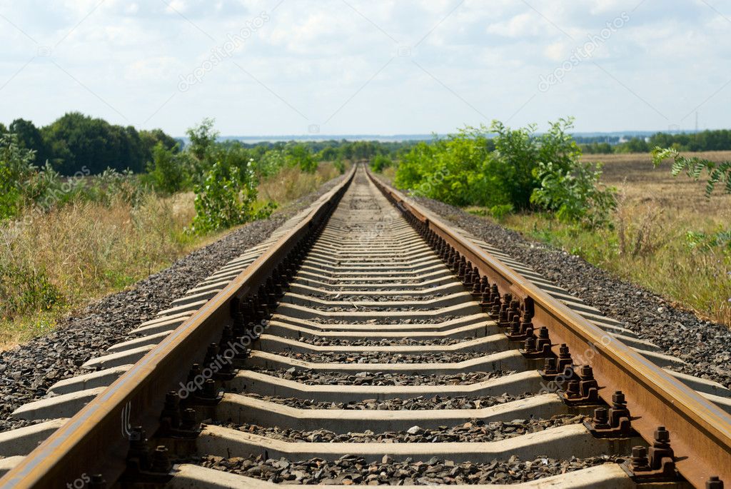 Railroad tracks — Stock Photo © dibrova #2192295