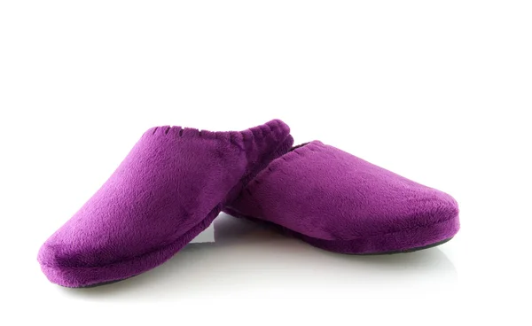 Pair of purple slippers