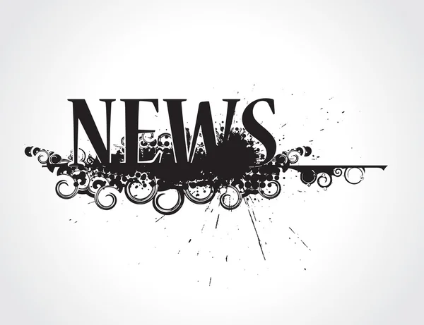 news icon vector. Stock Vector: Grunge news icon