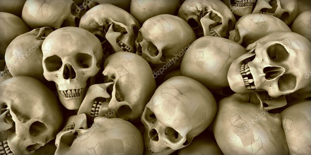 a Pile of skulls ideal for