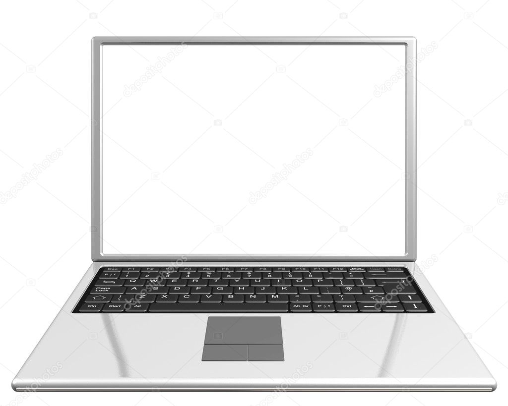 Blank Laptop Screen