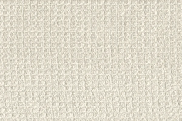 Beige Waffle Weave Fabric Background