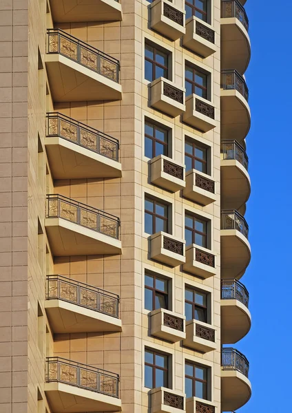 Residential building with balcony rows