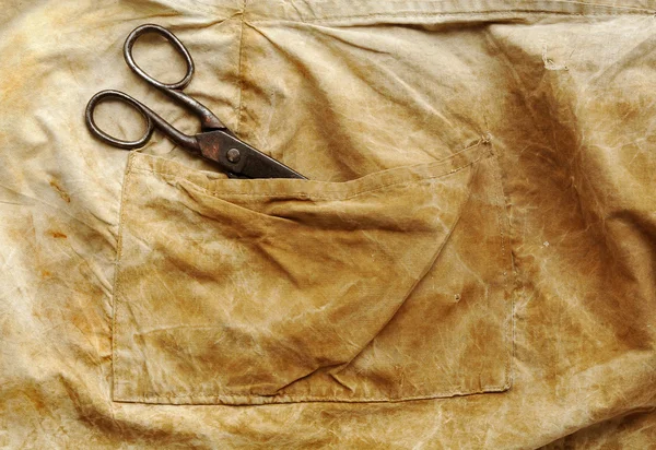 Vintage scissors in pocket