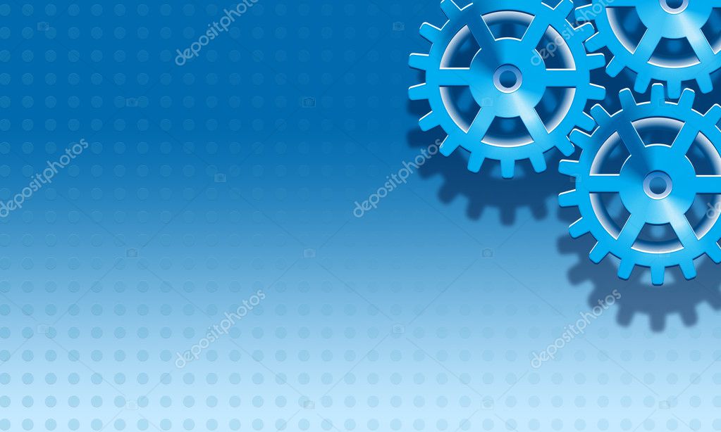 Blue Gears Background — Stock Photo © marimar8989 #2267721