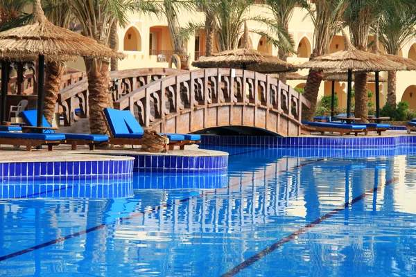 Resort bridge in Egypt