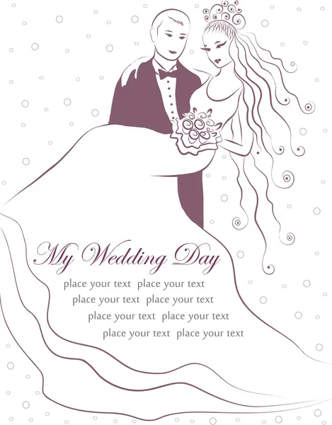 Elegant wedding invitation by