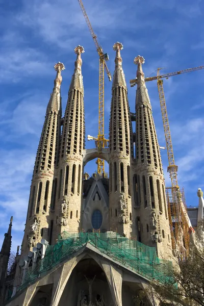 World famous Sagrada Familia in winter
