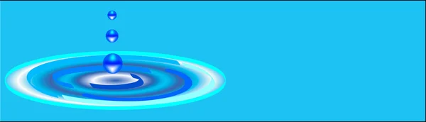 Water ripples banner