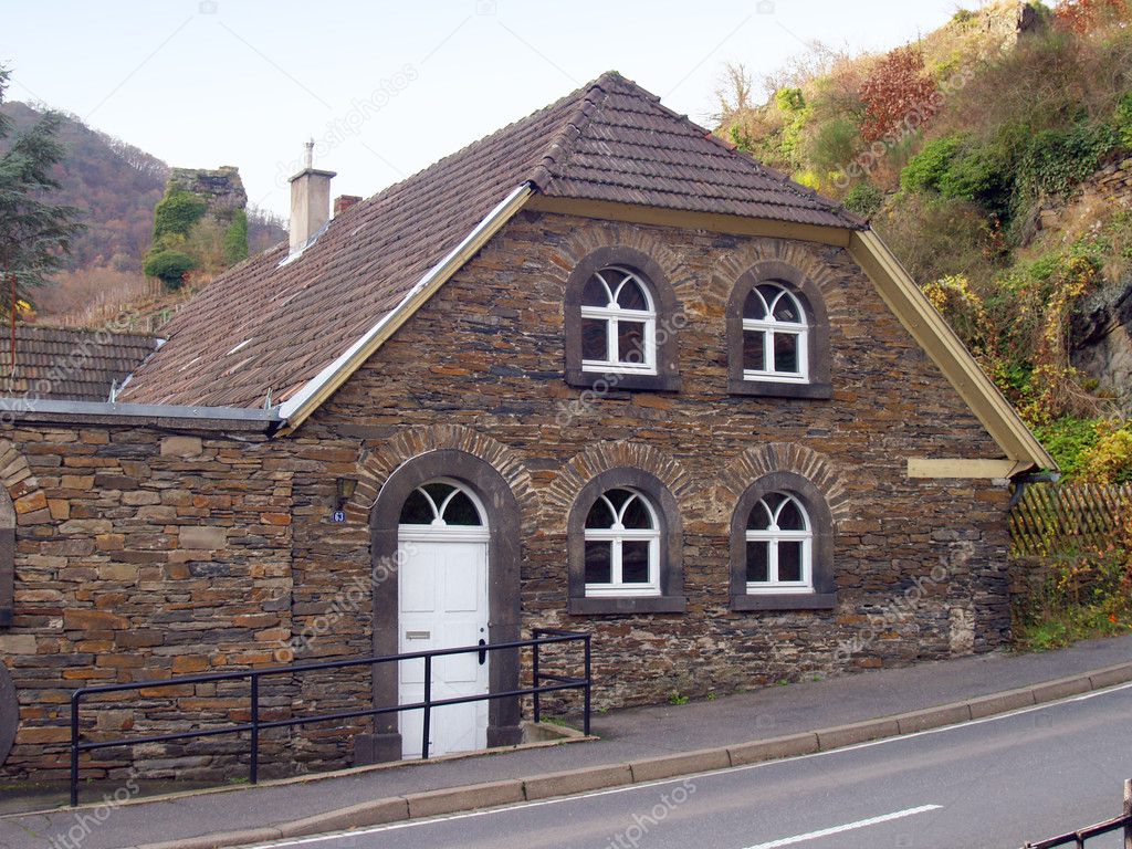 ancient timber and stone house