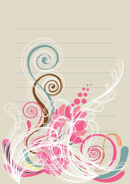 Floral background design patterns by Samiah Binti Samin - Stock Photo