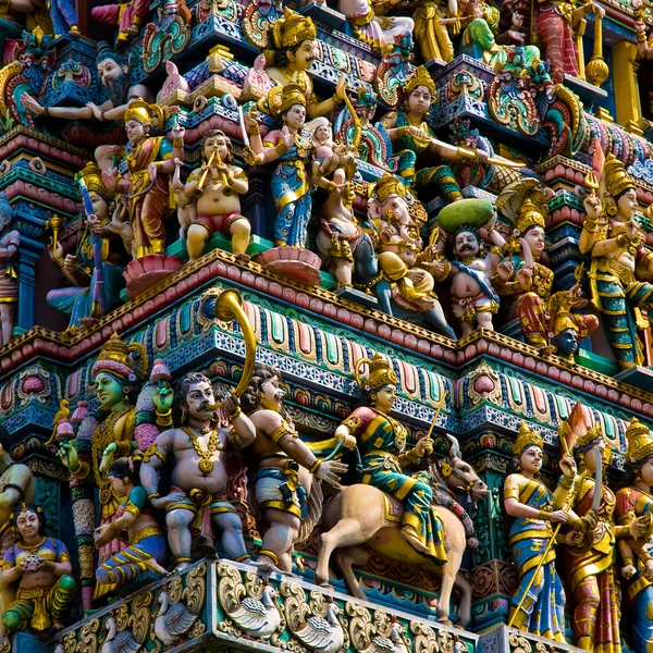 Crowded hindu temple