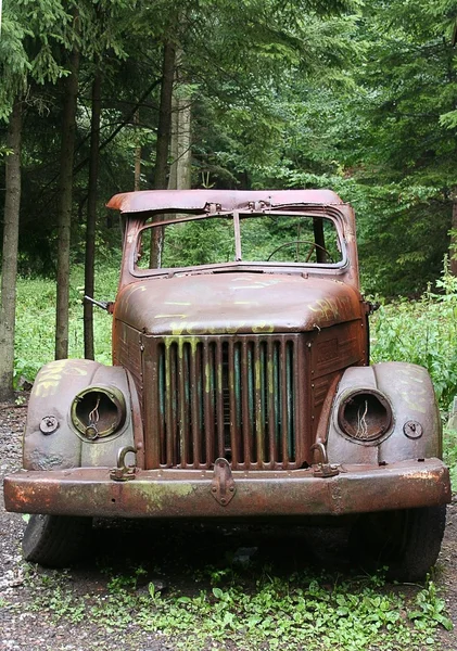 Old rusted army car