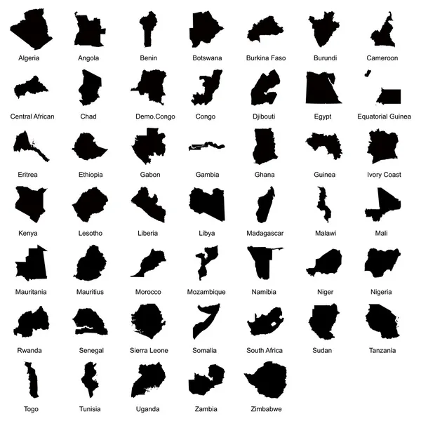 47 African Country Maps