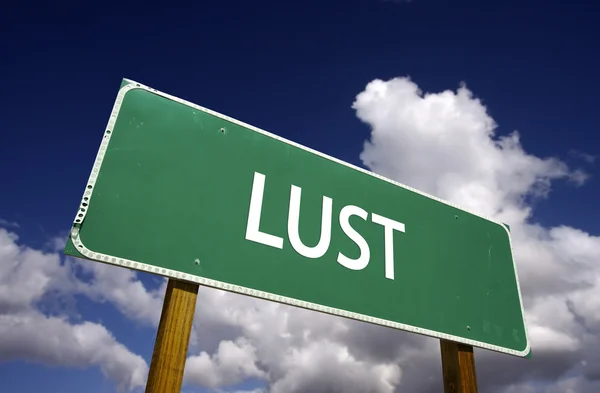 Lust Green Road Sign