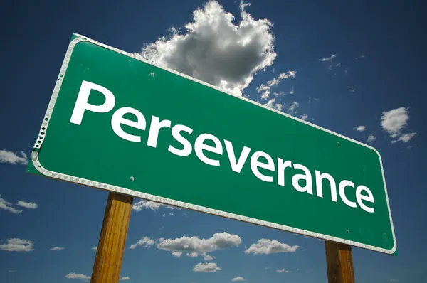 Perseverance Green Road Sign