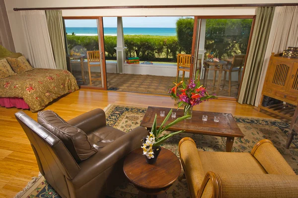 Oceanfront Home Living-Room with View