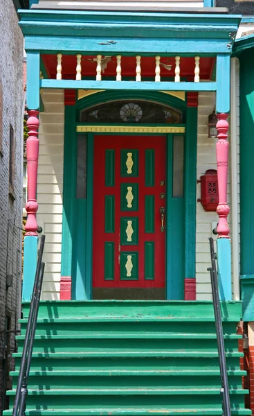 Colorful entrance
