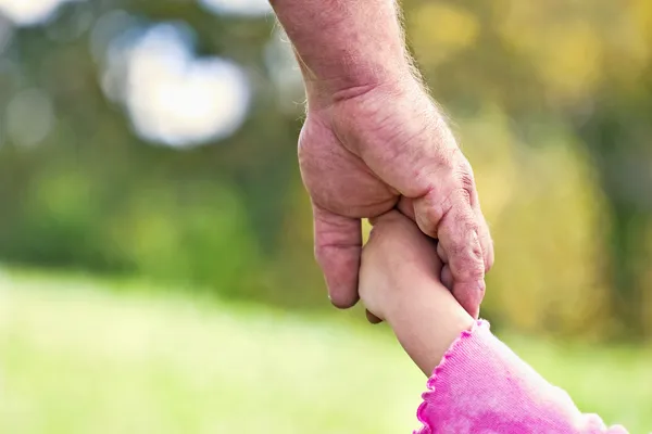 Fathers and daughters hands