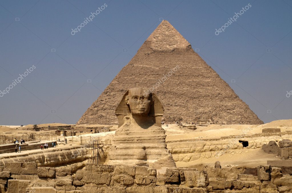 Pyramids With Sphinx