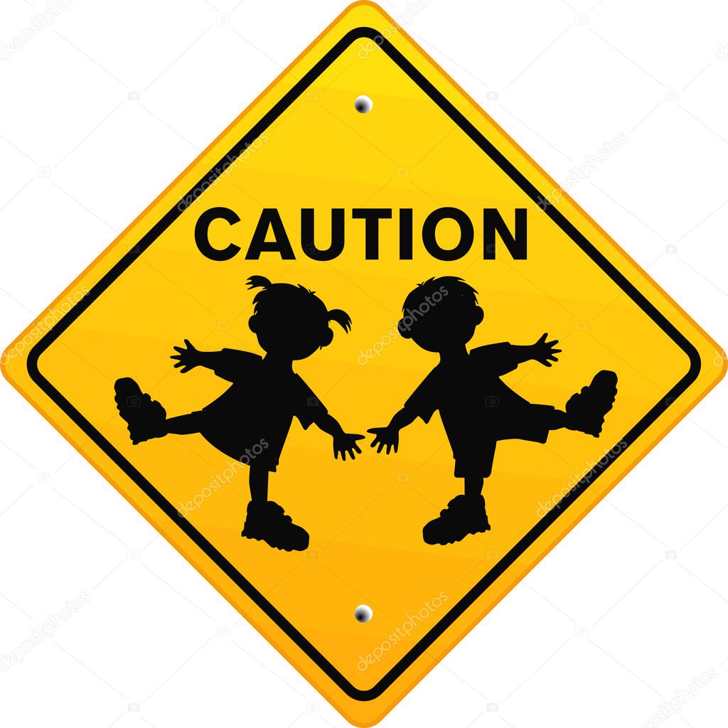 Caution Children