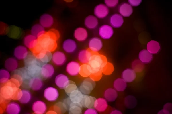 Disco lights out of focus