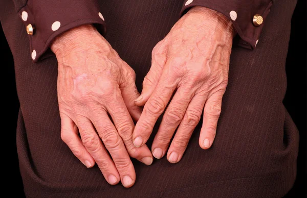 Hands of an old woman