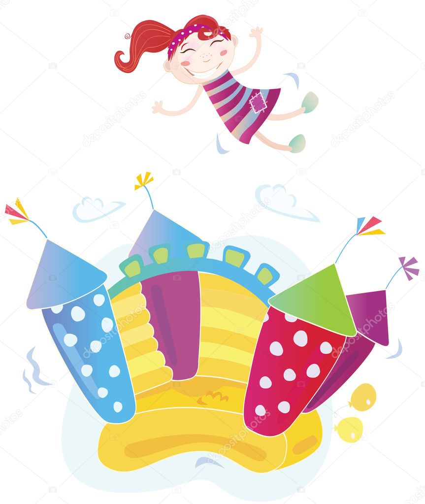 jumping castle clipart - photo #18