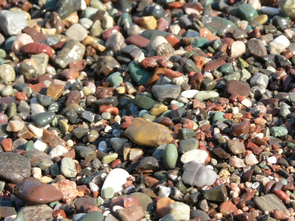 Kleurrijke zee stenen achtergrond — Stockfoto