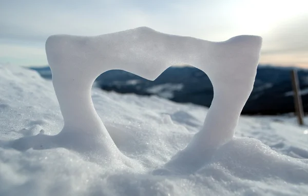 Сніг любові — стокове фото