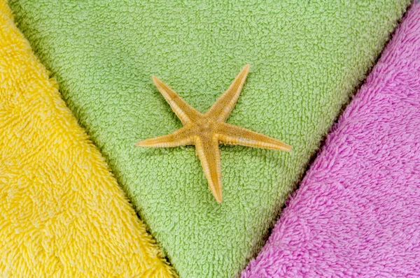 stock image Towels and sea star