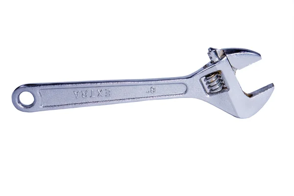 Wrench Screwdriver White Background — Stock Photo, Image