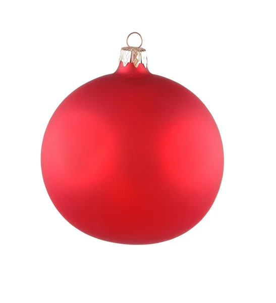 Red Christmas Ball White — Stock Photo, Image