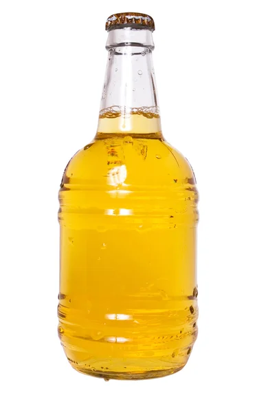 Bottle Fresh Beer Isolated White Background — Stock Photo, Image