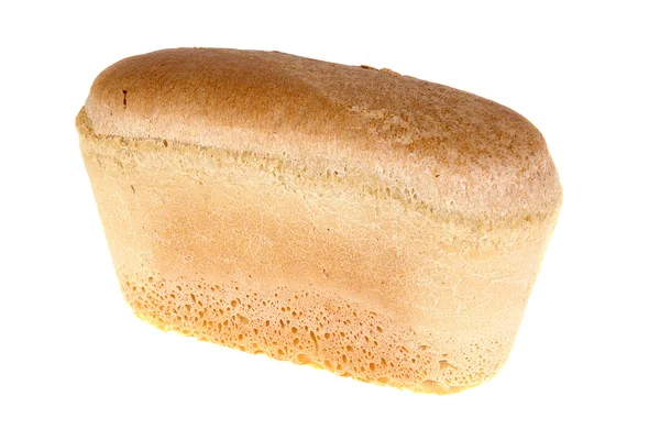 孤立在白色背景上的面包切片 — 图库照片