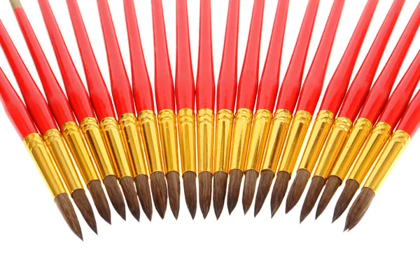 Ołówki Kolorowe Izolowane Białym — Zdjęcie stockowe